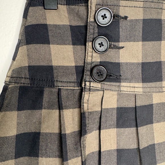 Vintage BeBop plaid pleaded micro full wrap skirt y2k skater grunge fairy - Picture 3 of 5